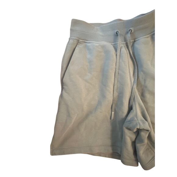 Women 4 Lululemon All Yours Short High Rise 7" Chambray Blue Cotton Drawstring - Picture 2 of 5